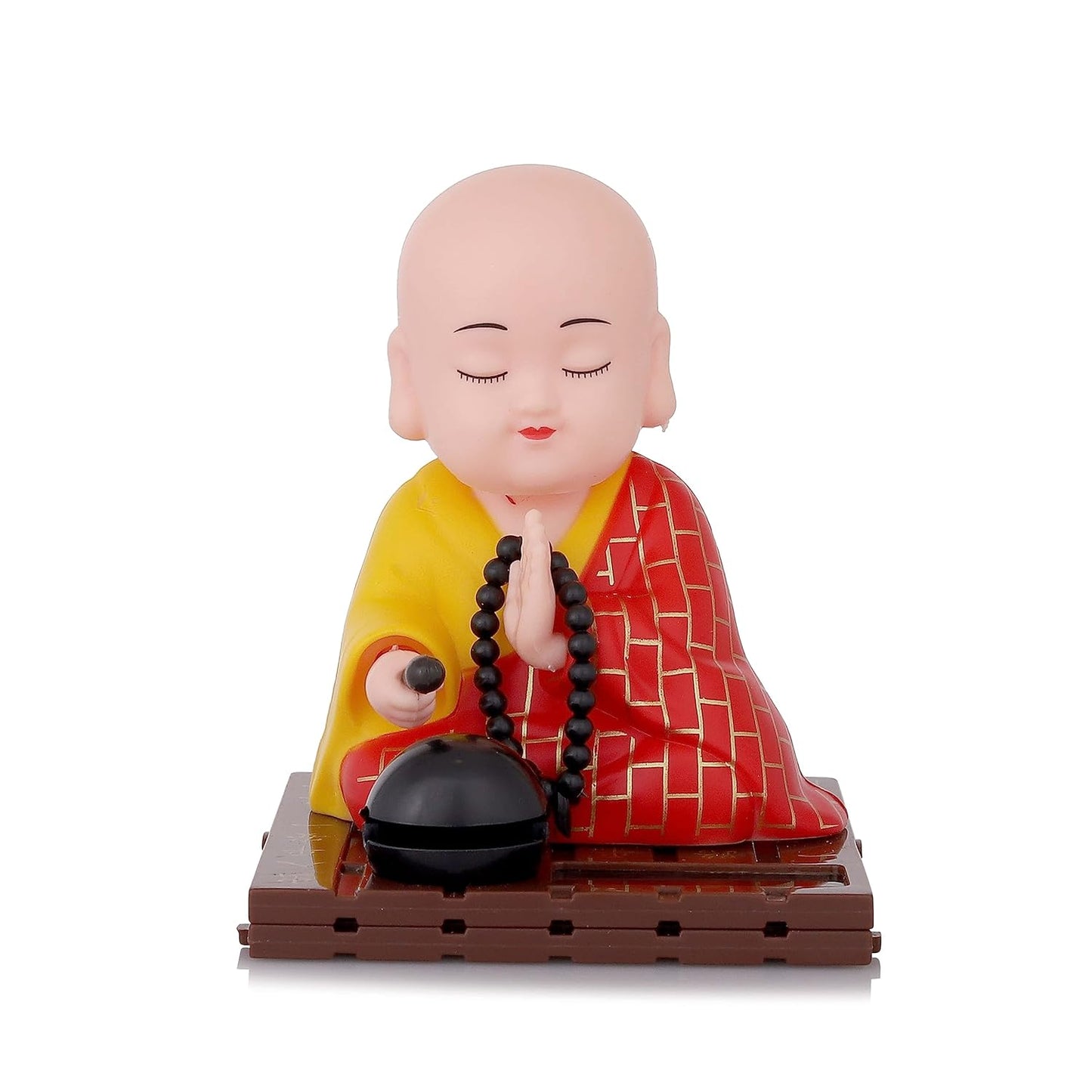 Solar Powered Sitting Buddha Statue, Moving Head and Hand (1 Pc / Big)