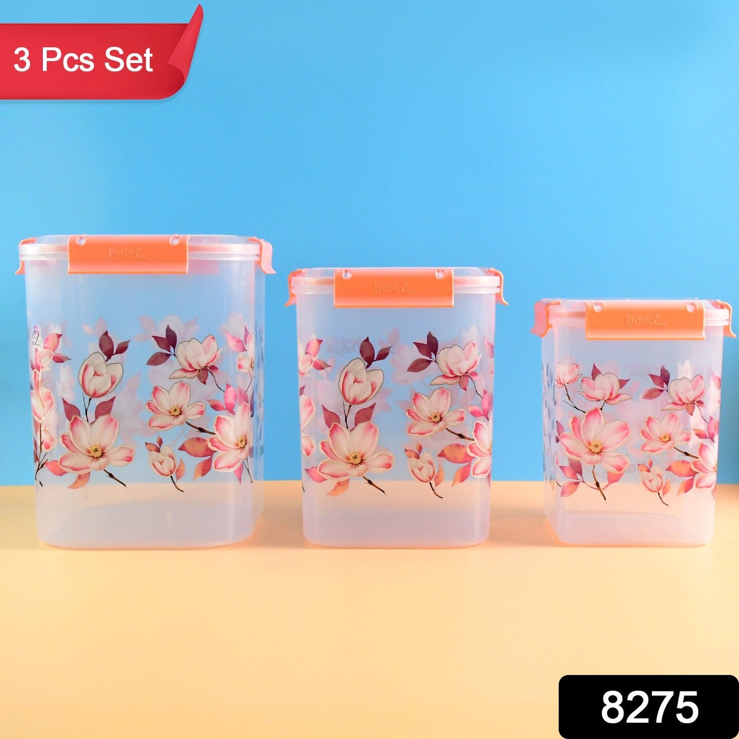 Home Charm Floral Storage Container Set