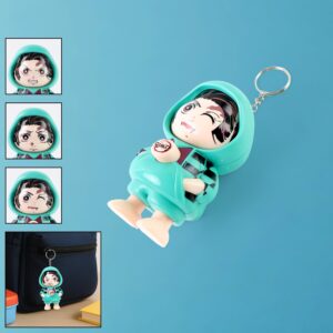 Cartoon Character Design Cute Action Figure Keychain (Mix Design & 1 Pc)