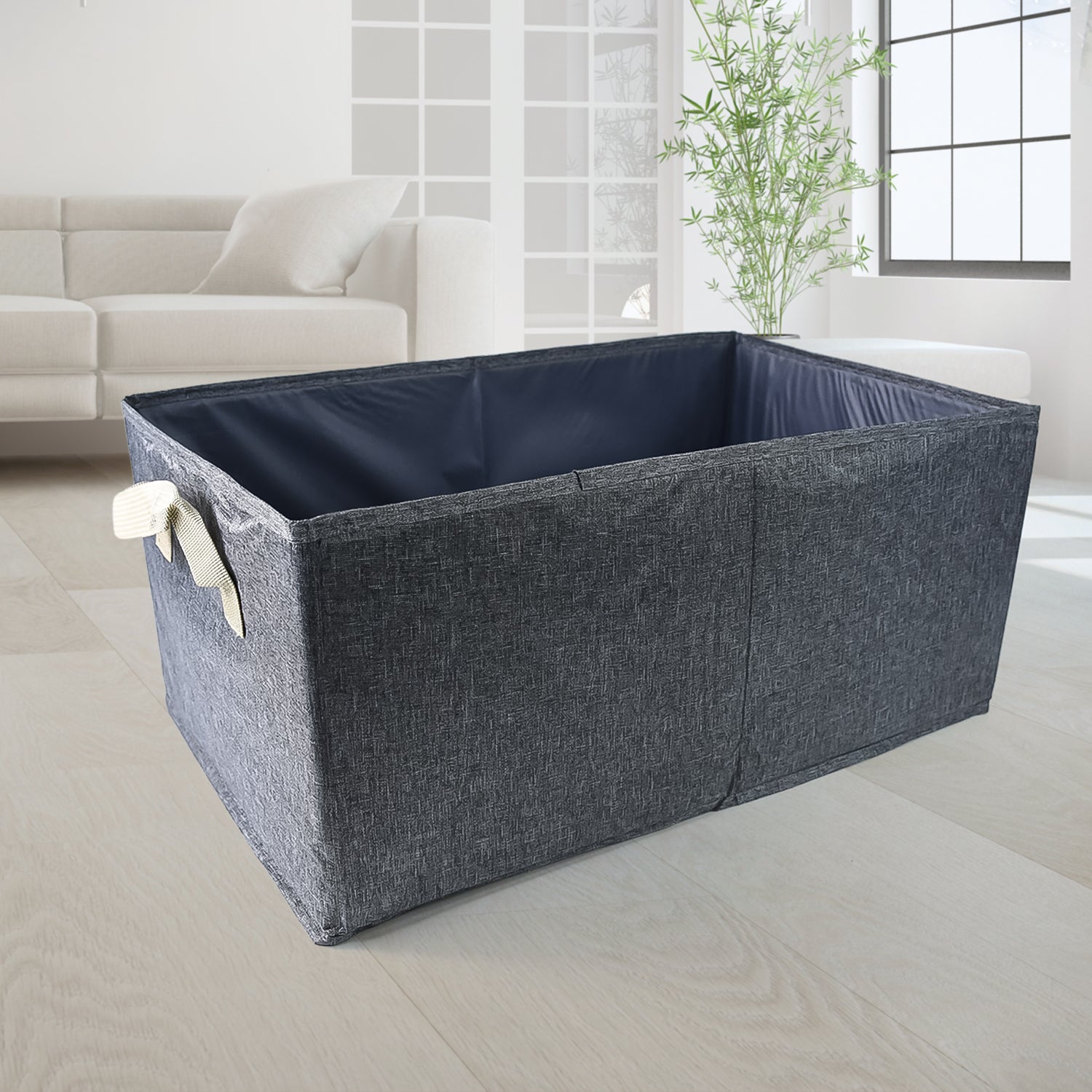 FOLDABLE CLOTH STORAGE BOX WITH HANDLES (47×28 CM) - Image 3