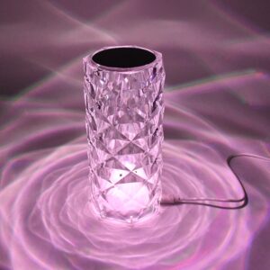 Crystal LED Touch Table Lamp with Remote Control