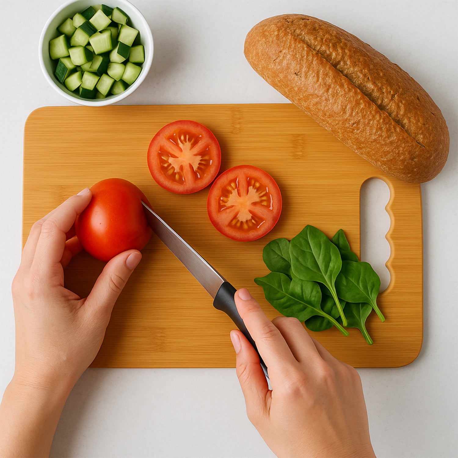 Wooden Chopping Board For Vegetable Cutting & Kitchen Use - Image 6