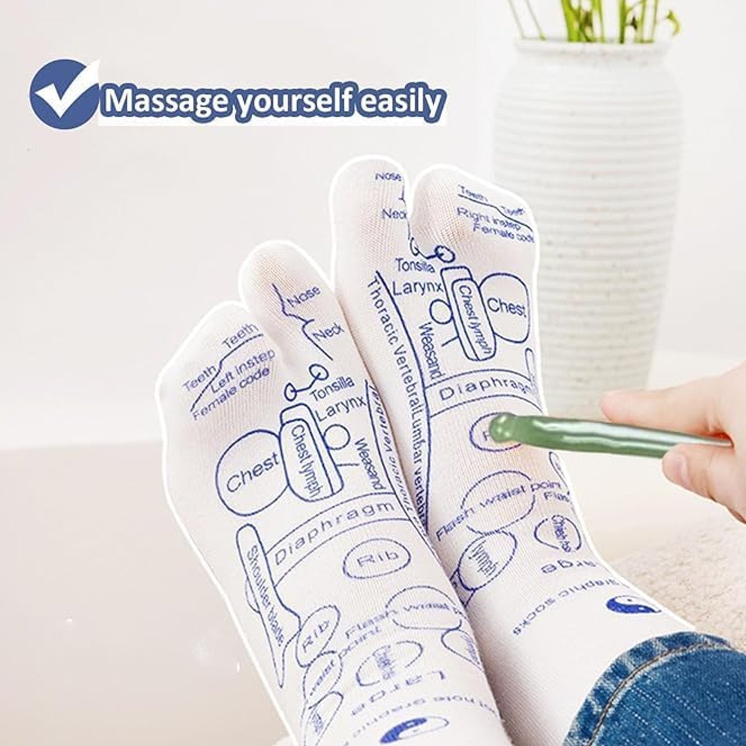 Full Reflexology Acupressure Therapy Socks Set (1 Set) - Image 3