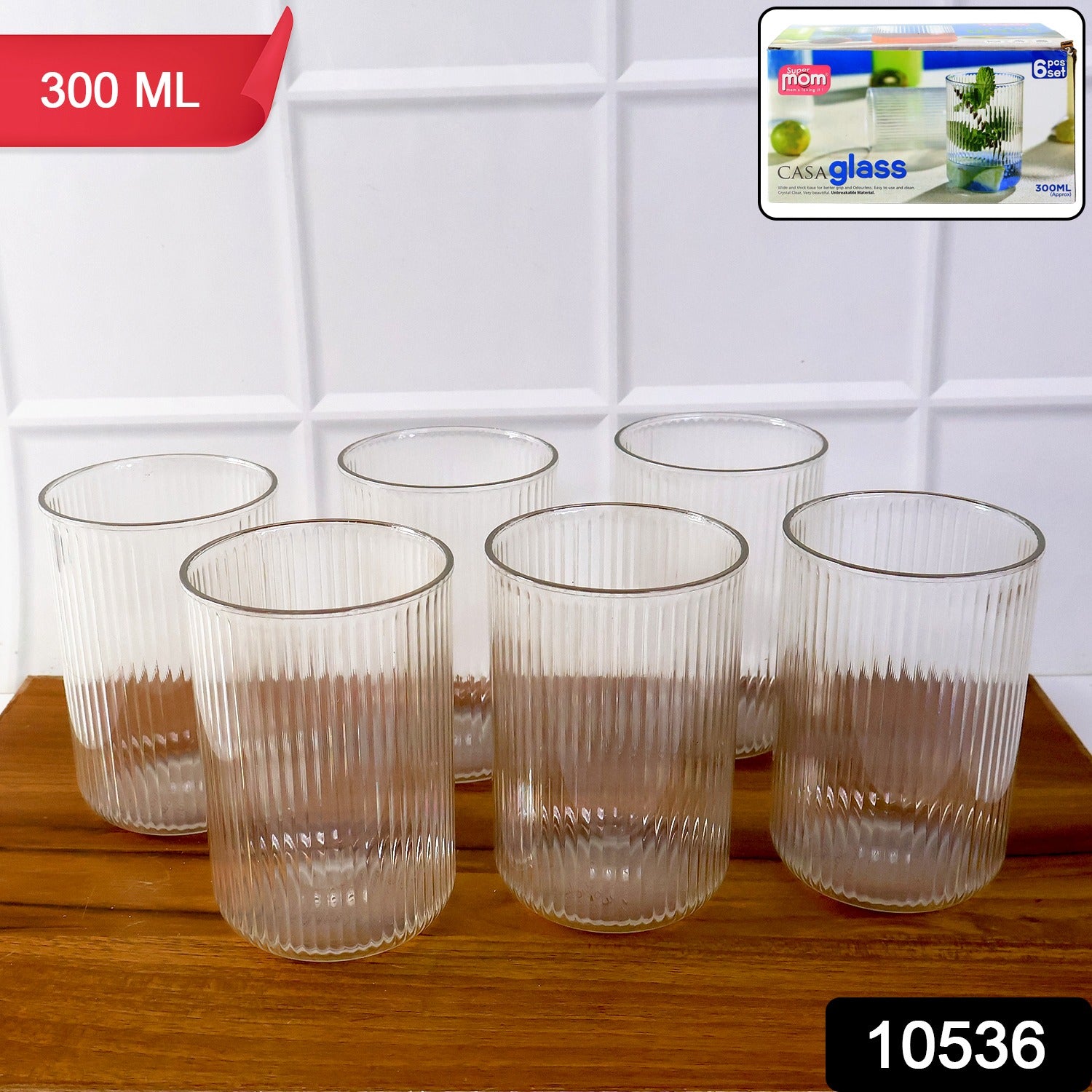Supermom Plastic Casa Glass Set (6 Pc) - Image 2