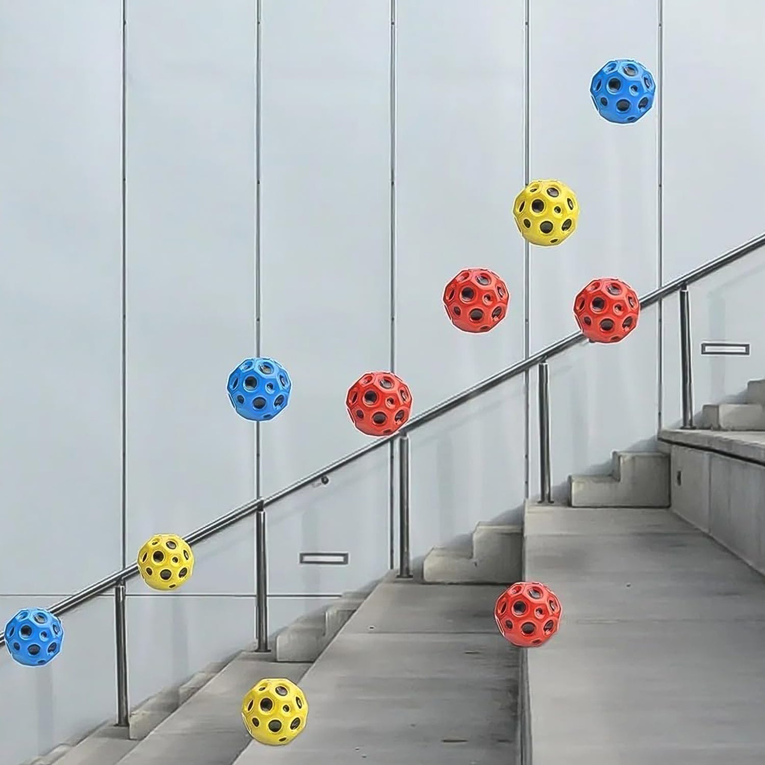 Rubber Super Bouncy Coral Star Anti Stress Ball Multicolor (1 Pc) - Image 6