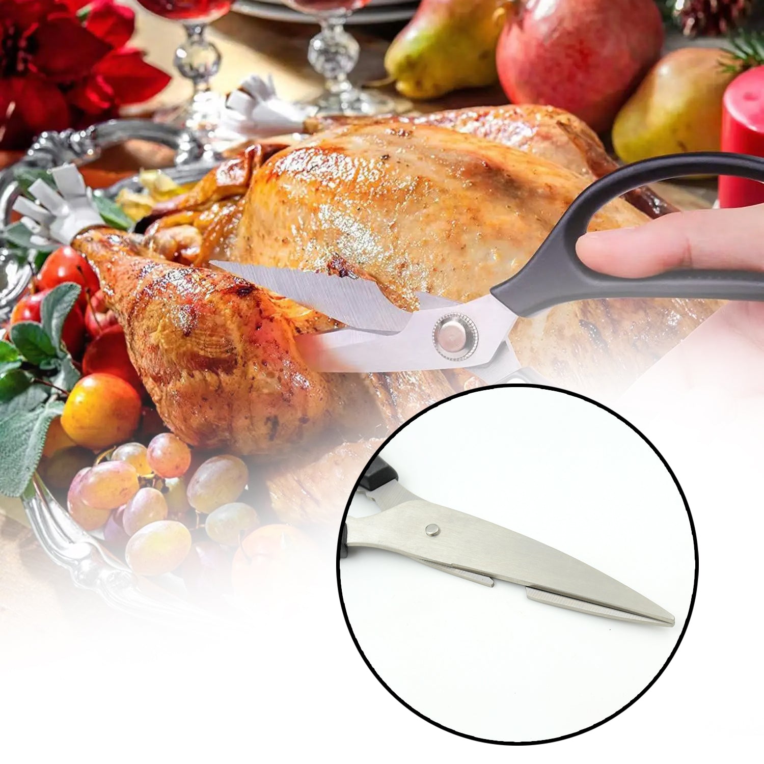 3-in-1 Multi-Function Kitchen Tool for Veggies, Fruit, Cheese & Meat with Bottle Opener - Image 3