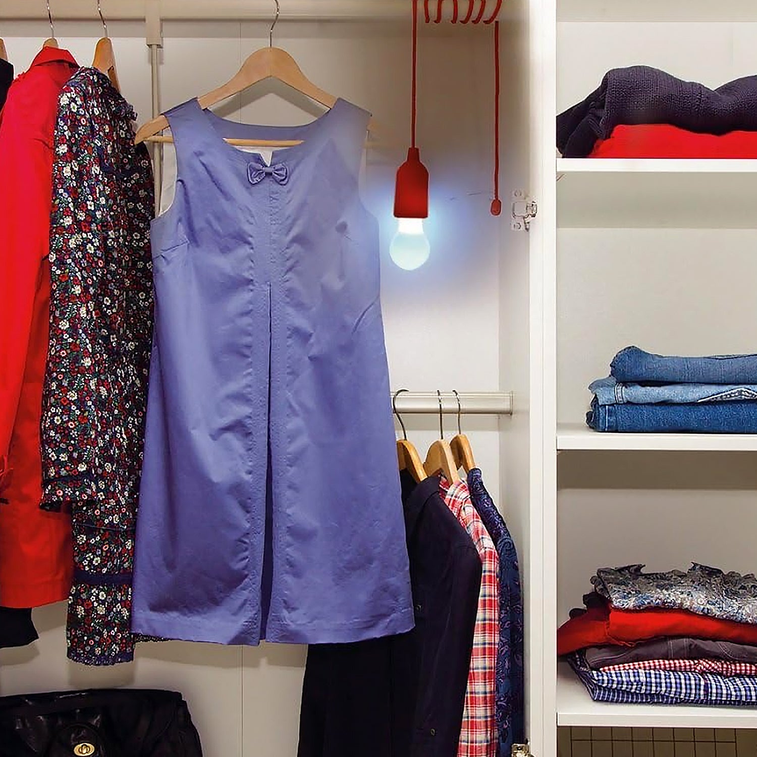 LED Pull Cord Light – Hanging Black LED Bulb (1 Pc) - Image 6