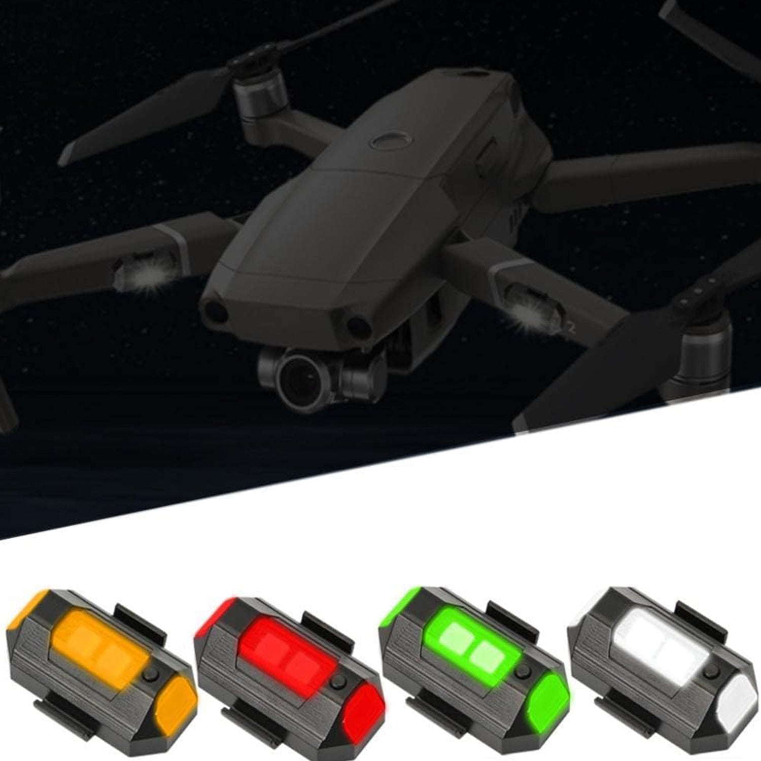 Mini LED Strobe Lights, Waterproof Lights, Lightweight RGB LED Lights Drone Strobe Lights Veicle Anti-Collision Strobe Light Bike Motocycle Lights USB Recharge Multi-colors - Image 5