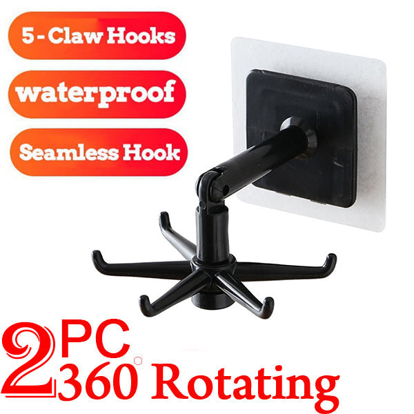 360° rotatable hooks for hanging (Pack of 2) (Brown Box) - Image 3