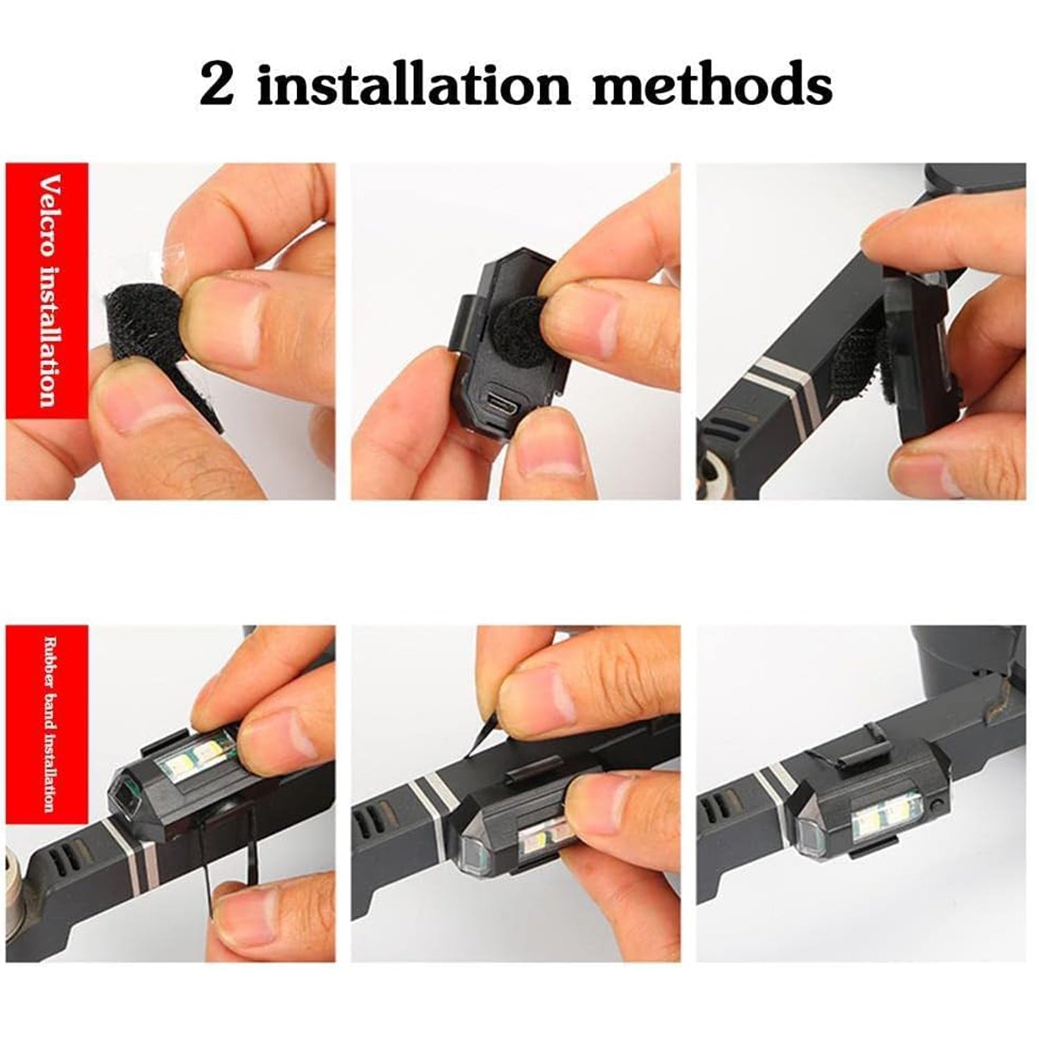 Mini LED Strobe Lights, Waterproof Lights, Lightweight RGB LED Lights Drone Strobe Lights Veicle Anti-Collision Strobe Light Bike Motocycle Lights USB Recharge Multi-colors - Image 6