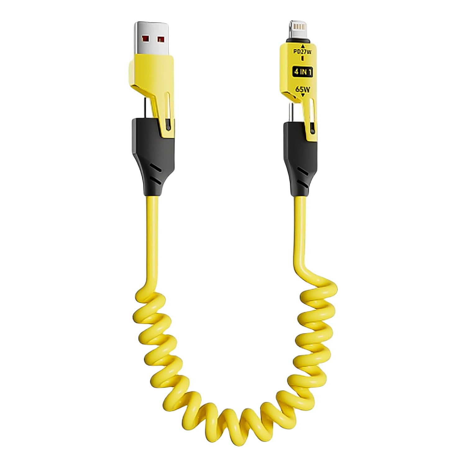 4 in 1 Spring Fast Charging Cable (1 Pc / 1.5 Mtr Long) - Image 5
