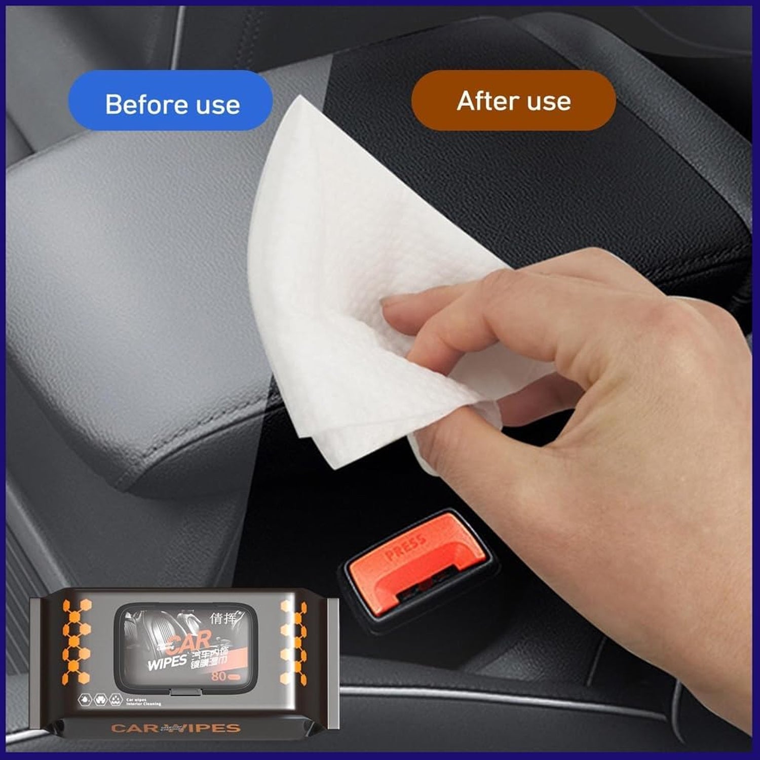 Car Dashboard Scratch Remover Tissue (80 Pcs Set) - Image 7