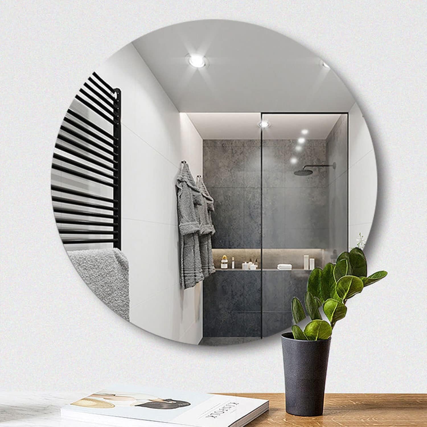 Plastic Square 3D Mirror Wall Stickers (1 Pc) - Image 3