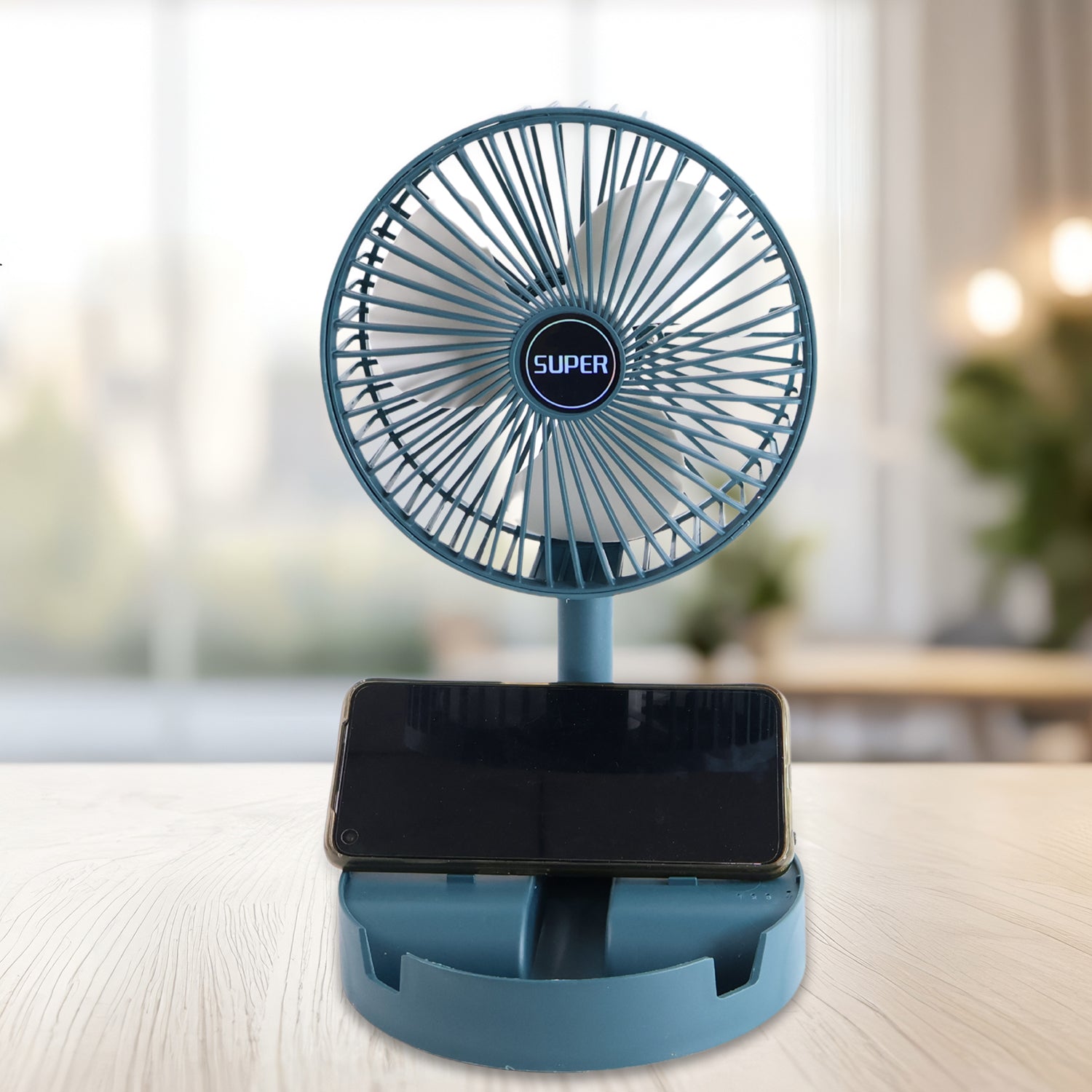 Adjustable Portable Desktop Fan - Telescopic Silent Personal Cooling for Office & Travel (Battery Not Include) - Image 7