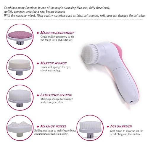 5-in-1 Smoothing Body & Facial Massager (Pink) - Image 6