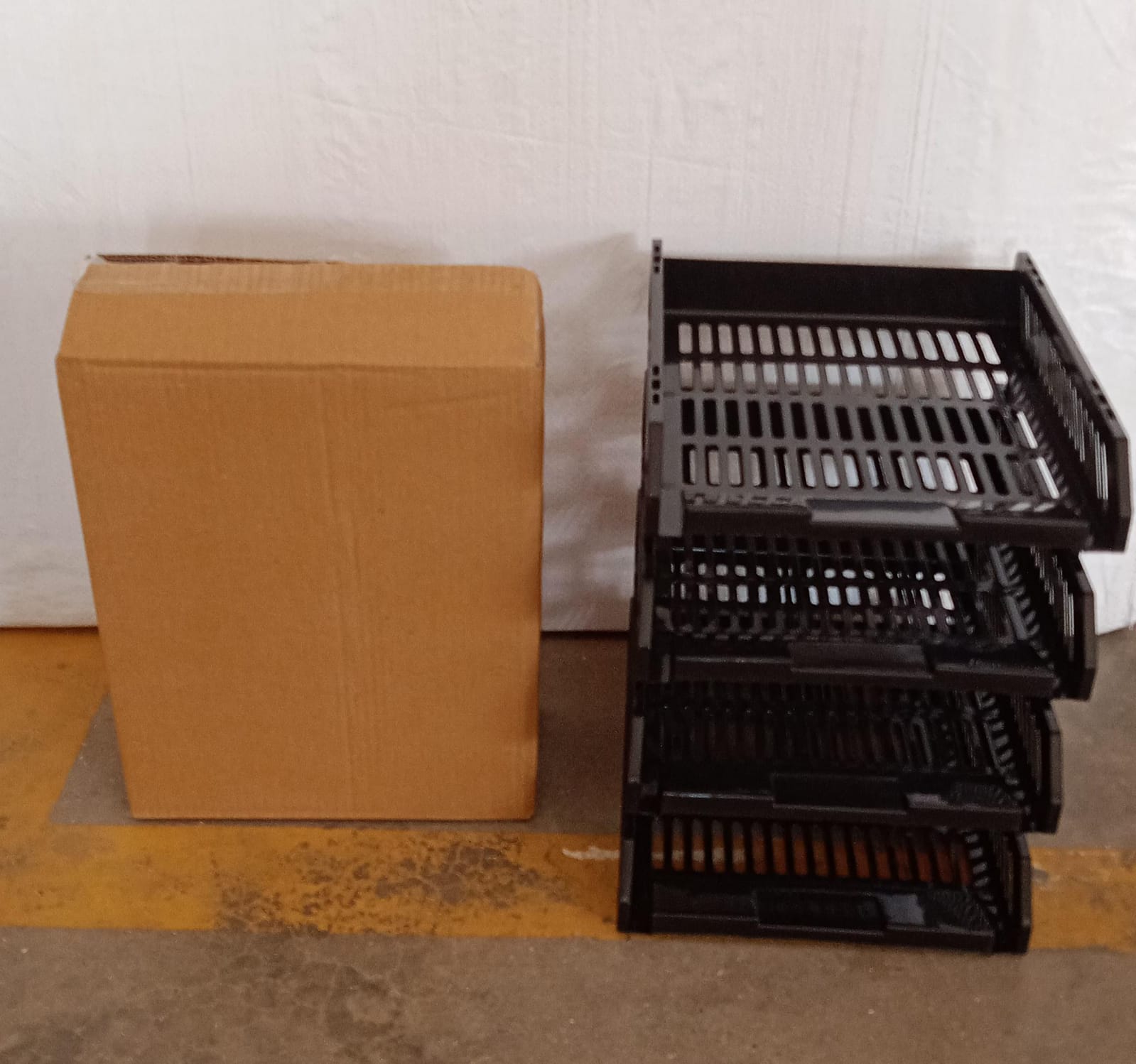 4-Layer Multifunctional File Rack with Drawers for Office Desk - Image 11