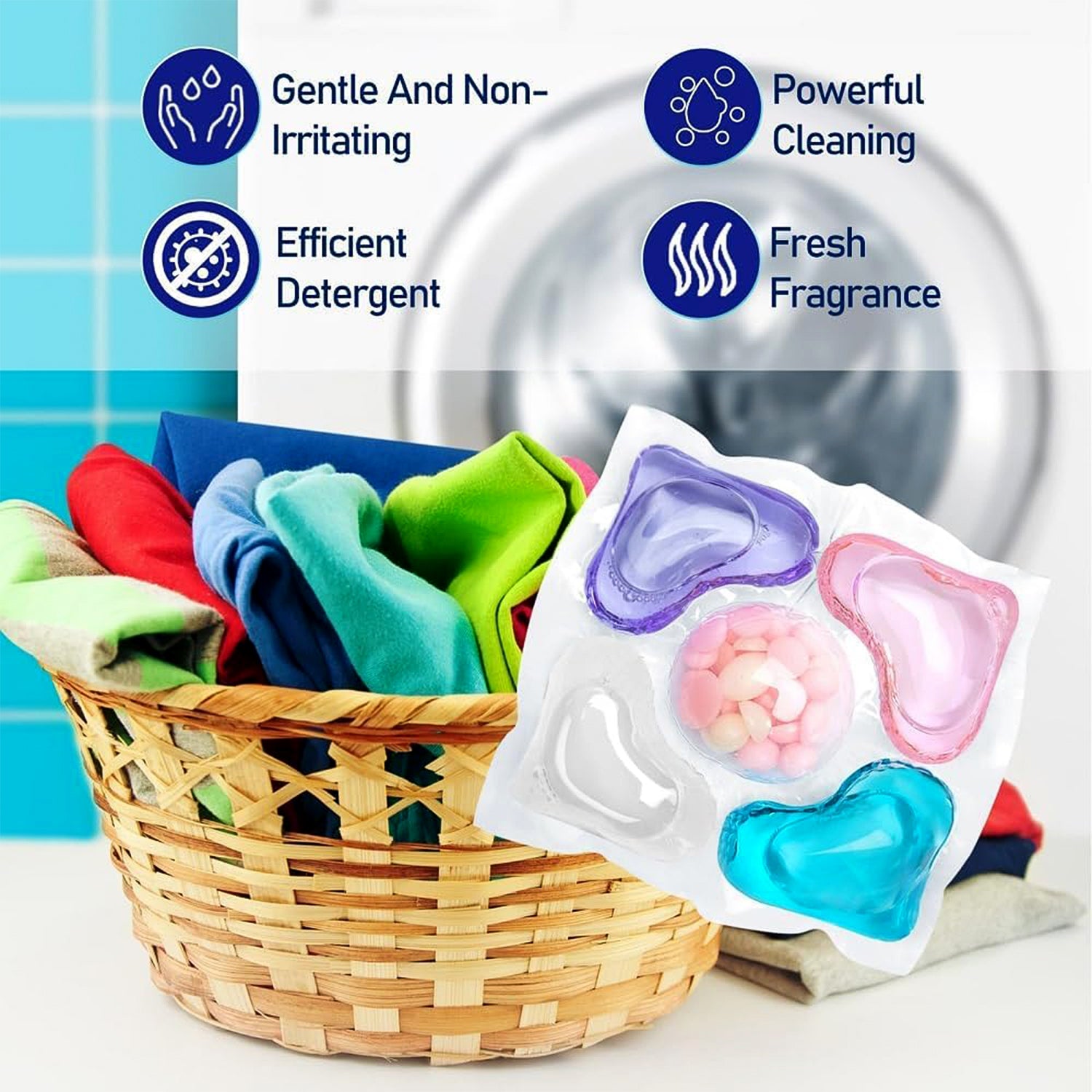 Premium Multi-Action Laundry Detergent Pods – 10 Piece (Set) - Image 9