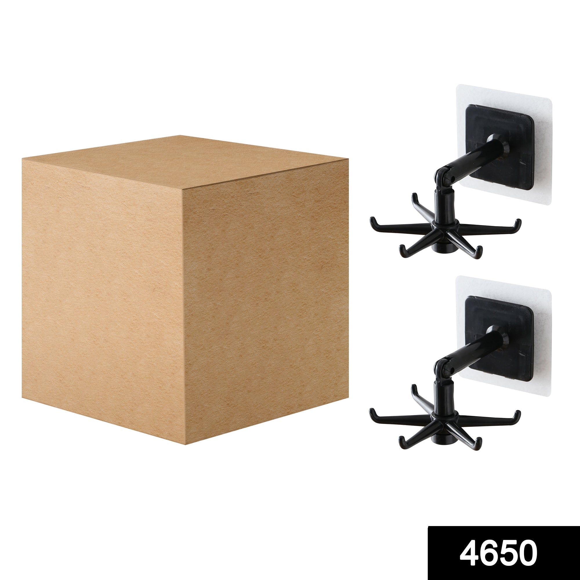 360° rotatable hooks for hanging (Pack of 2) (Brown Box) - Image 2