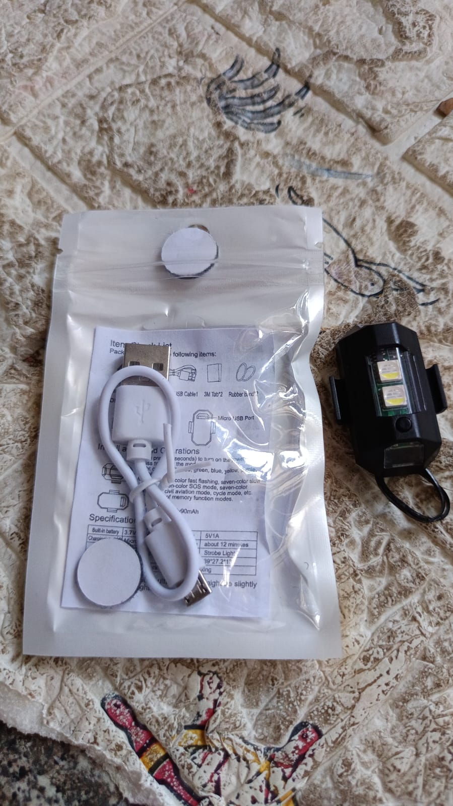 Mini LED Strobe Lights, Waterproof Lights, Lightweight RGB LED Lights Drone Strobe Lights Veicle Anti-Collision Strobe Light Bike Motocycle Lights USB Recharge Multi-colors - Image 10