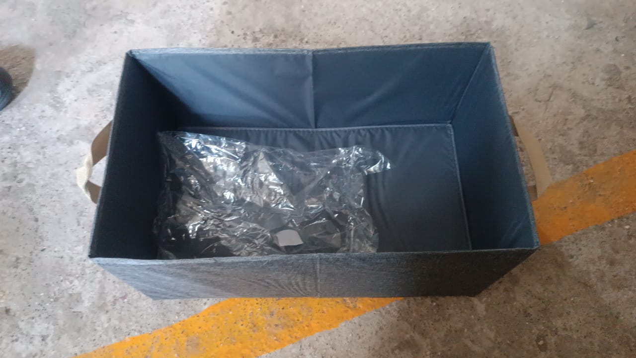 FOLDABLE CLOTH STORAGE BOX WITH HANDLES (47×28 CM) - Image 7