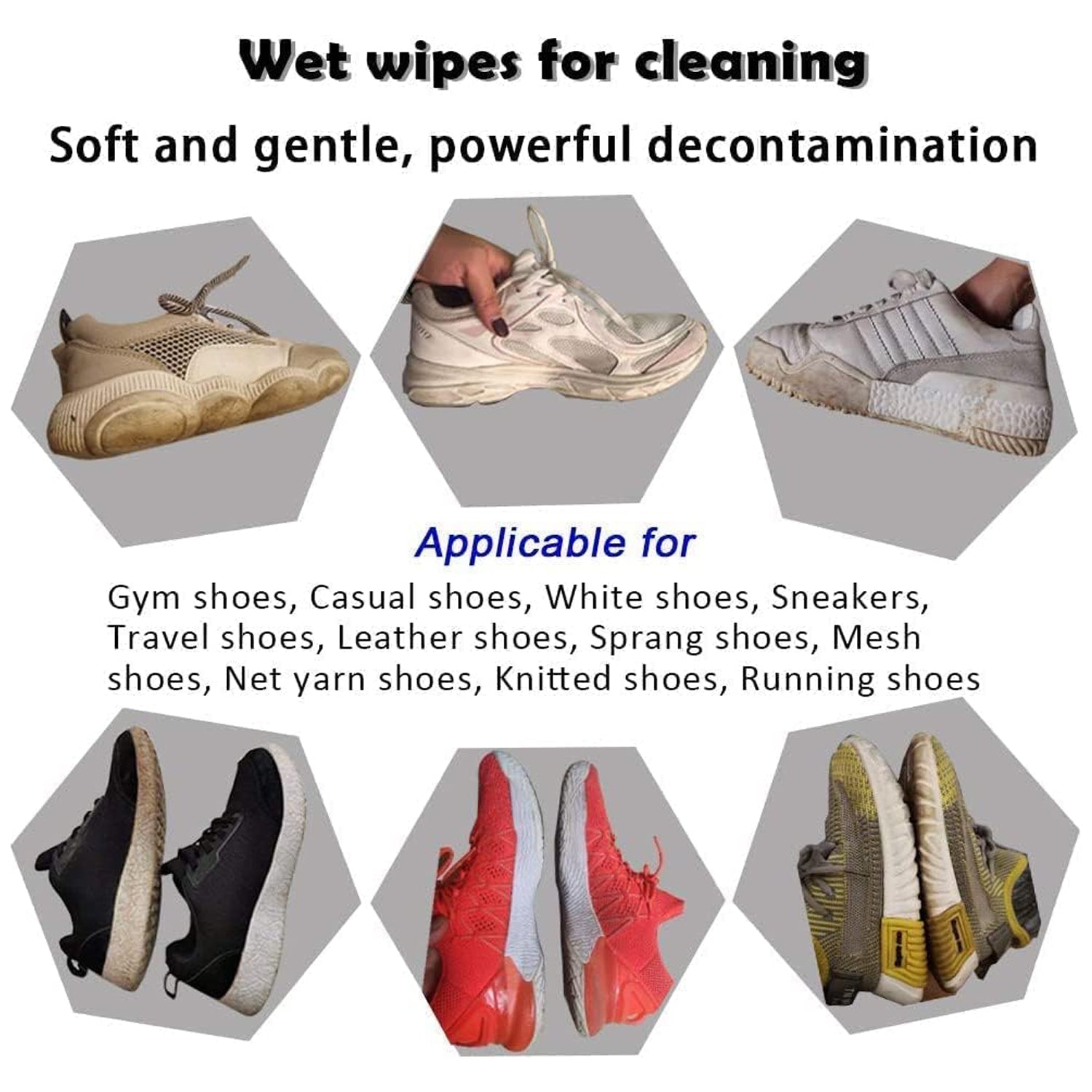 Shoe Cleaning Wet Wipes (80 Pack) - Travel Friendly! - Image 5