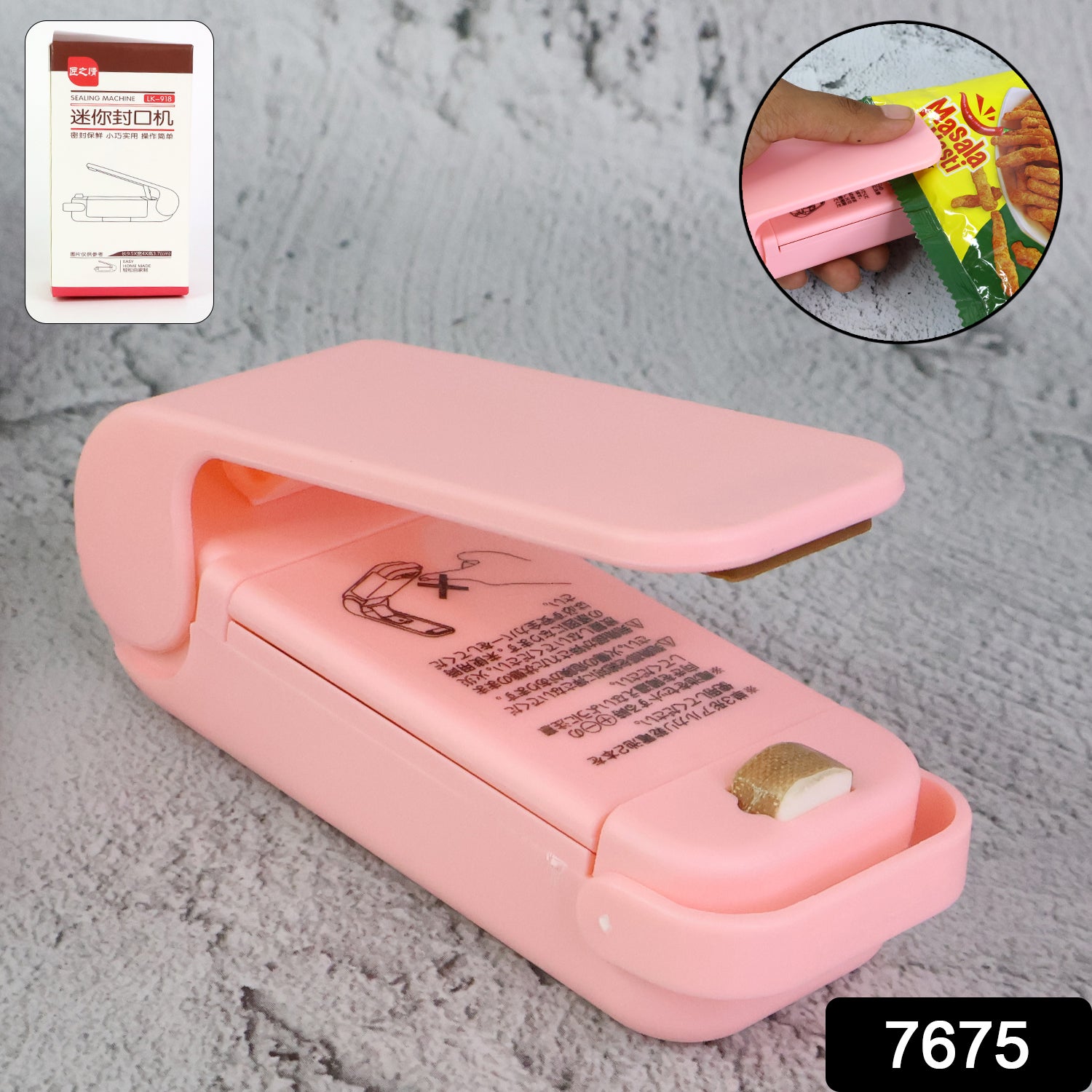 Mini Plastic Bag Sealer – Portable Heat Sealing Machine, Battery Operated (1 Pc / Mix Design) - Image 2