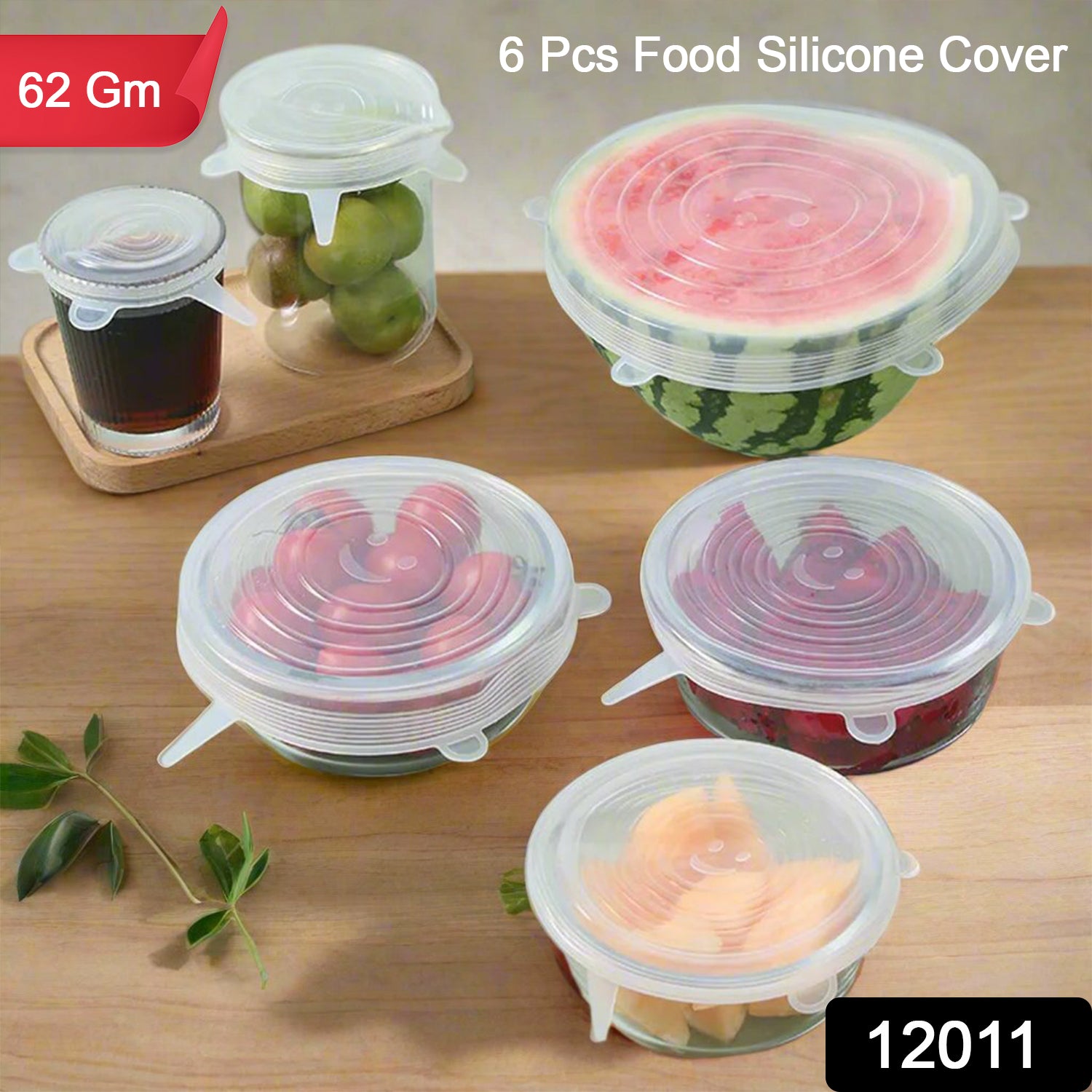 Silicone Food Cover Stretch Lids (6 Pcs Set / 62 Gm) - Image 2
