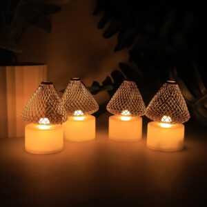 Premium LED Flameless Candle Lights (4 Pc / Set)