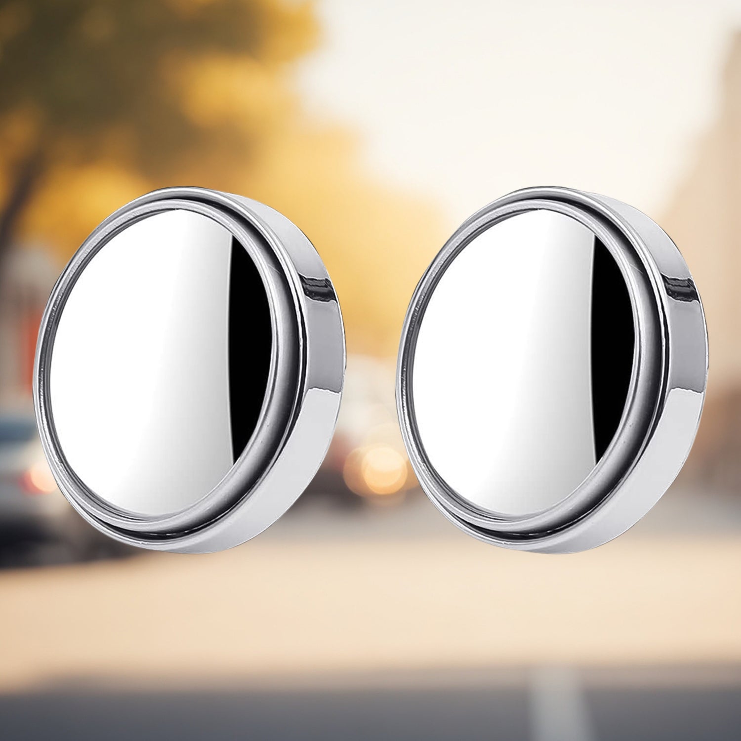 Car Blind Spot Side Mirror Round HD Glass Blindspot Mirror (2 Pcs Set) - Image 3