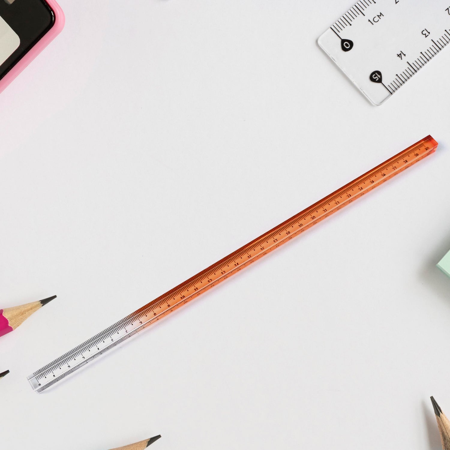 Acrylic Rulers, 30 cm Lengths, Set of Colourful Rulers Set (1 Pc) - Image 4