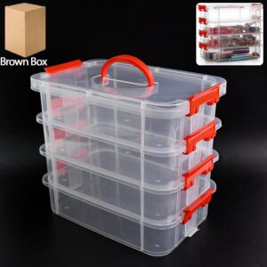 4-Layer Transparent Multipurpose Plastic Storage Box