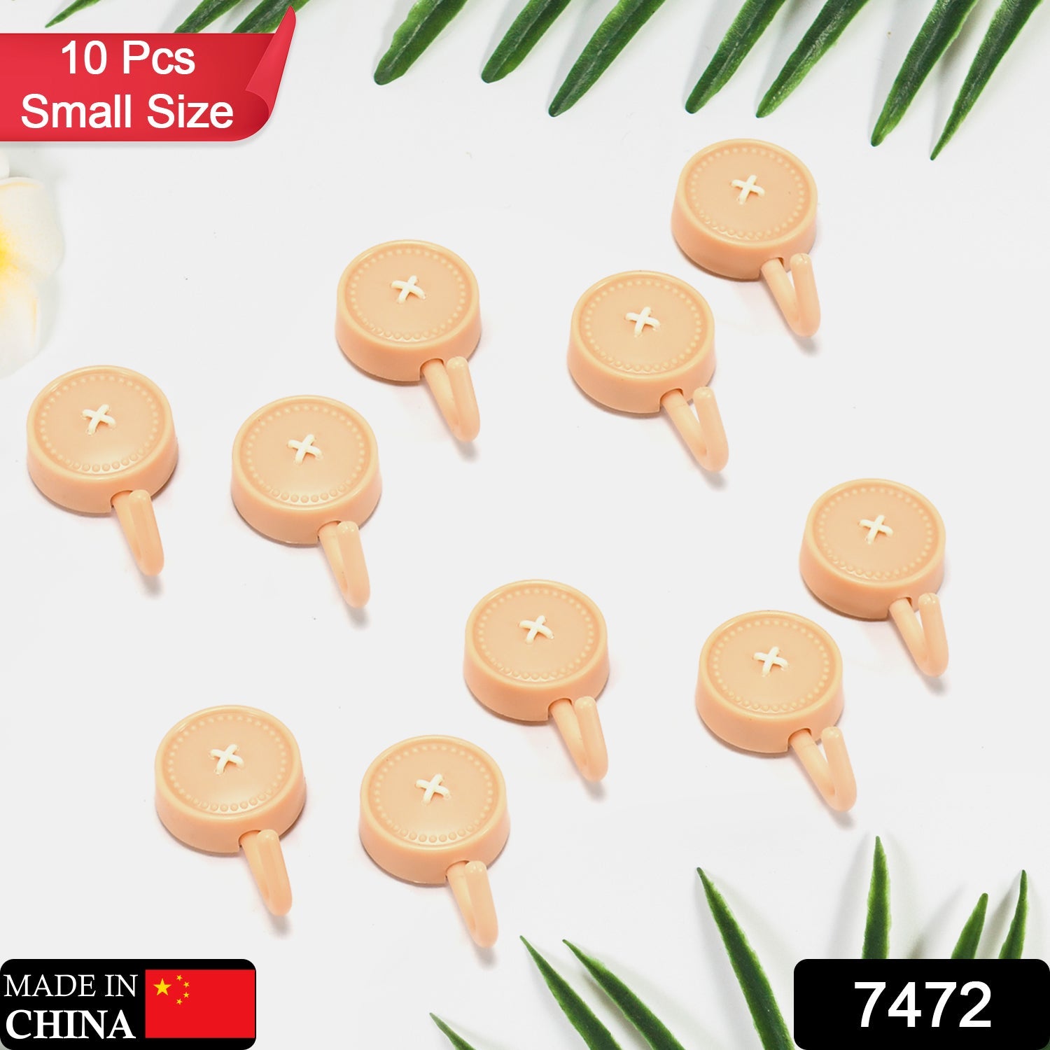 Self-Adhesive Sticky Wall Hooks (10 Pcs) - Image 2