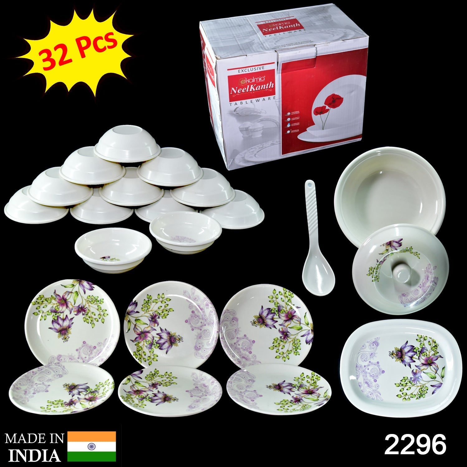 Premium Tableware, Dinner Set, 32 Pc For Serving Food Stuffs And Items. - Image 2