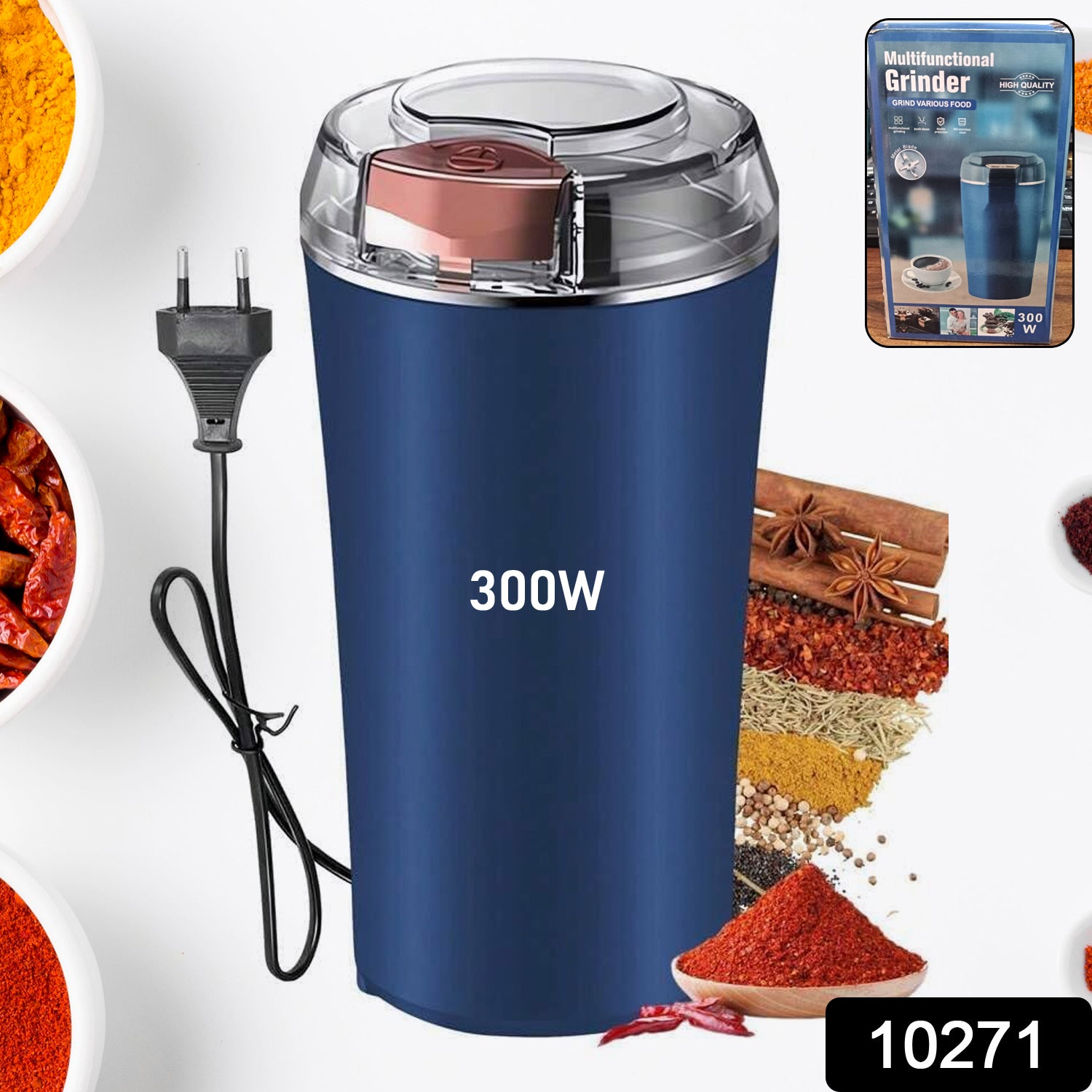 Stainless Steel Coffee Grinder Machine 300w (Multi Blades Grinder) - Image 2