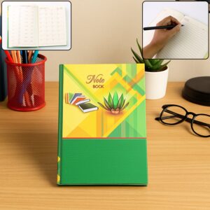 Hardcover Ruled Notebook with Calendar, Diary & 160 Pages 22x16 cm (1 Pc)