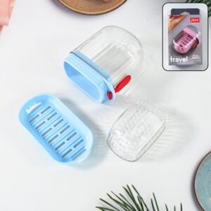 Apex Unbreakable Travel Soap Case with Secure Lock ,Sabudani(1 Pc)