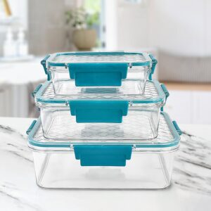 Multipurpose Plastic Containers / Lunch Boxes (3 Pcs Set / 1500, 750, 350 ML Approx)