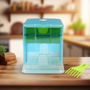 2-in-1 Potato Chipper & Slicer – French Fries Maker with Two-Blade Cutter (1 Pc)