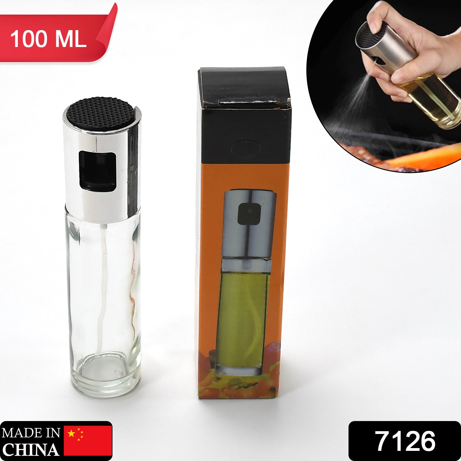 Oil Sprayer Dispenser Glass Bottle for Cooking & Multi-Use - Image 2