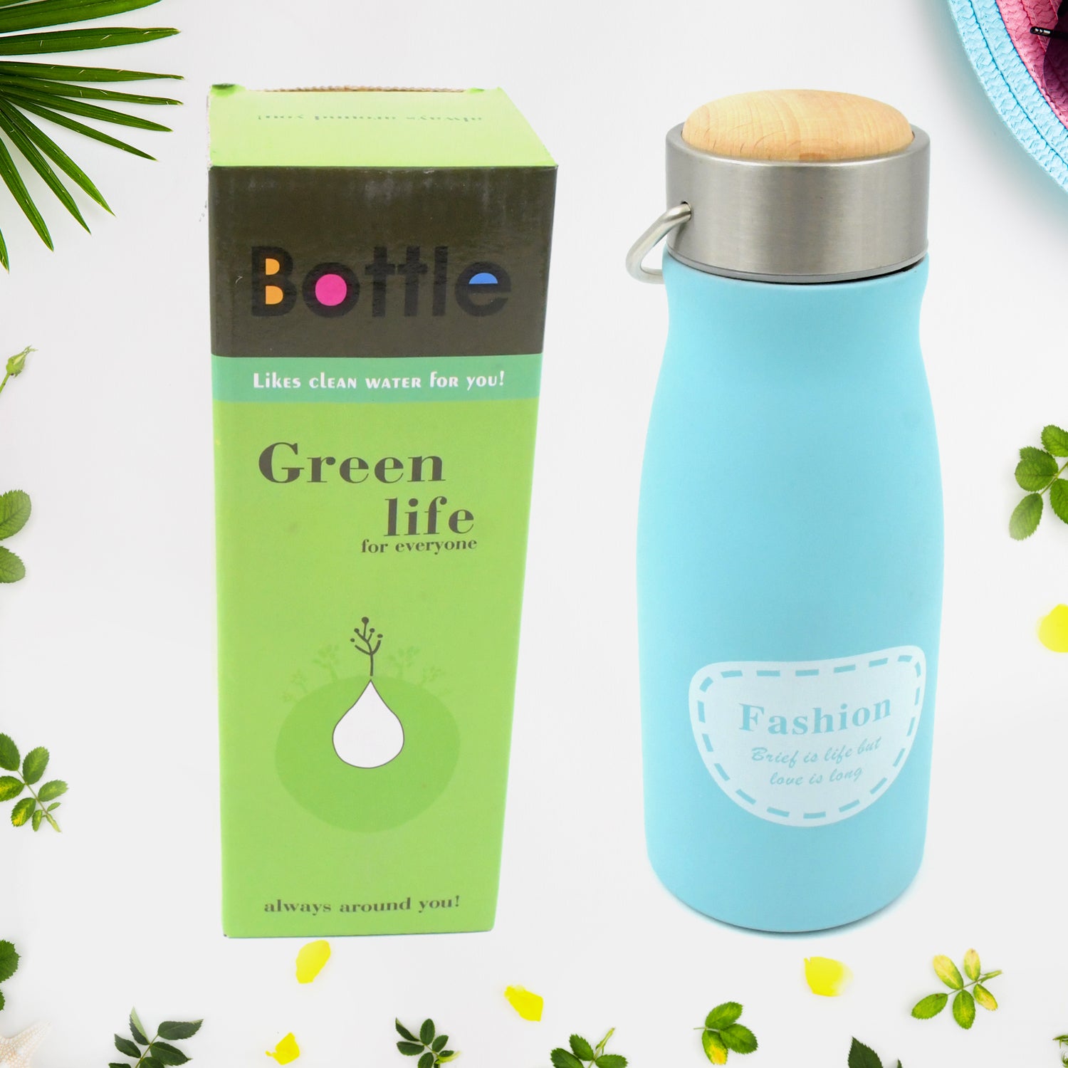 Stainless Steel Water Bottle for Gym & Office (360ml, Leak-Proof) - Image 3