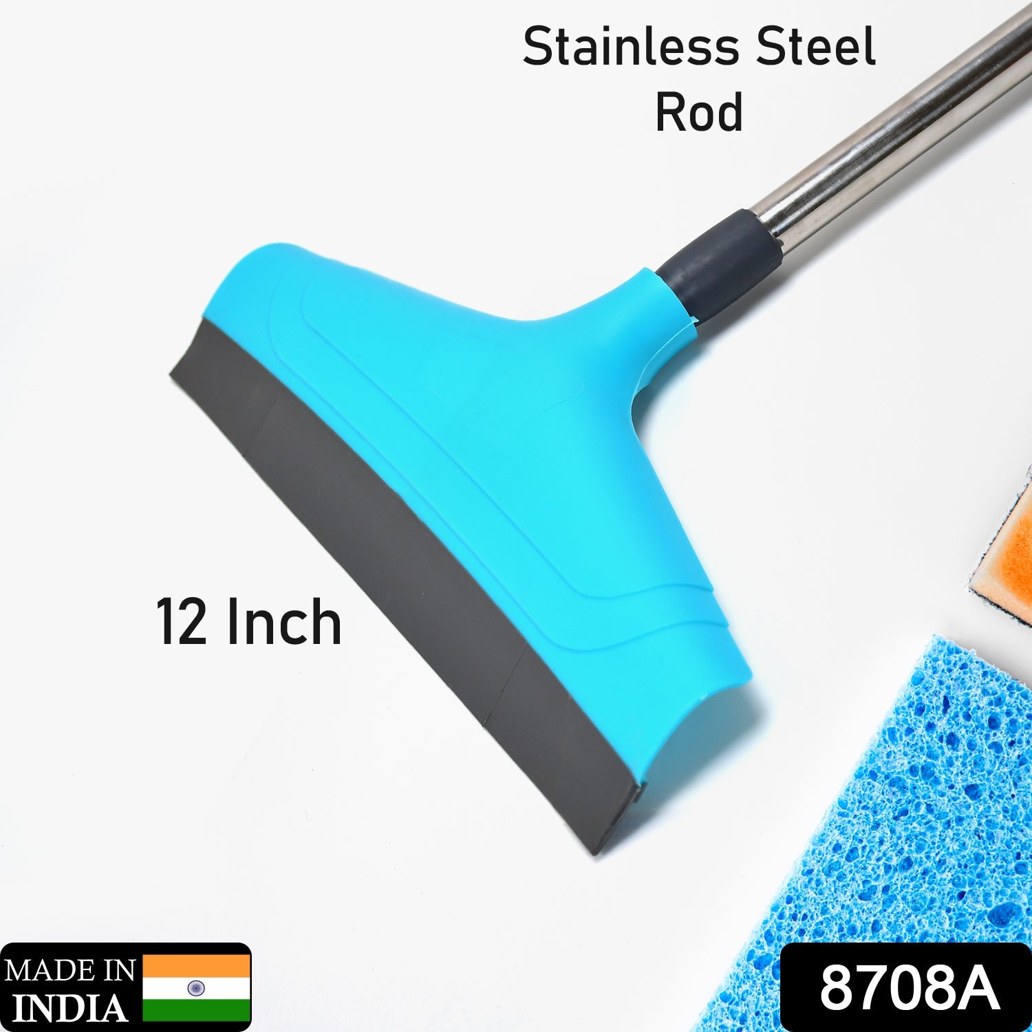 Telescopic Home / Bathroom Wiper 12 Inch (30 cm), Plastic Floor Wiper - Image 3