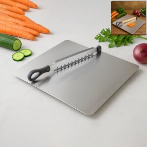 Supermom Stainless Steel Multifunctional Cut & Chop Vegetable Slicer Tool (1 Pc)
