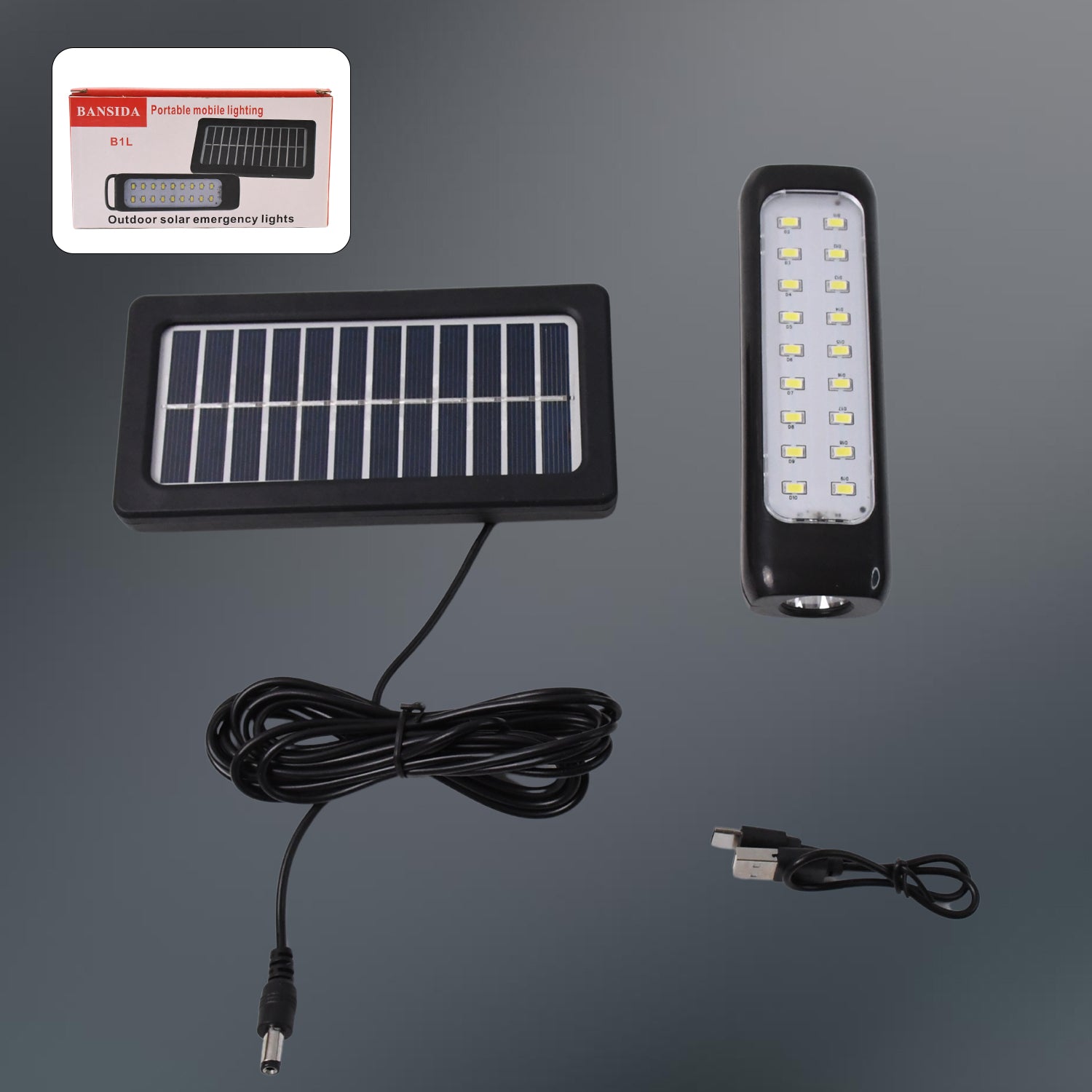 3 Modes Outdoor Indoor Hanging Solar Light Small 18LED & 1 Big LED - Image 3