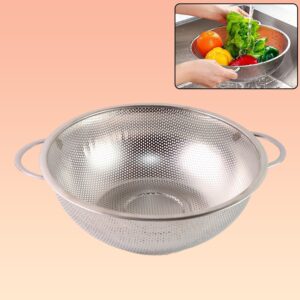 Stainless Steel Rice Vegetables Washing Bowl Strainer Collapsible Strainer.