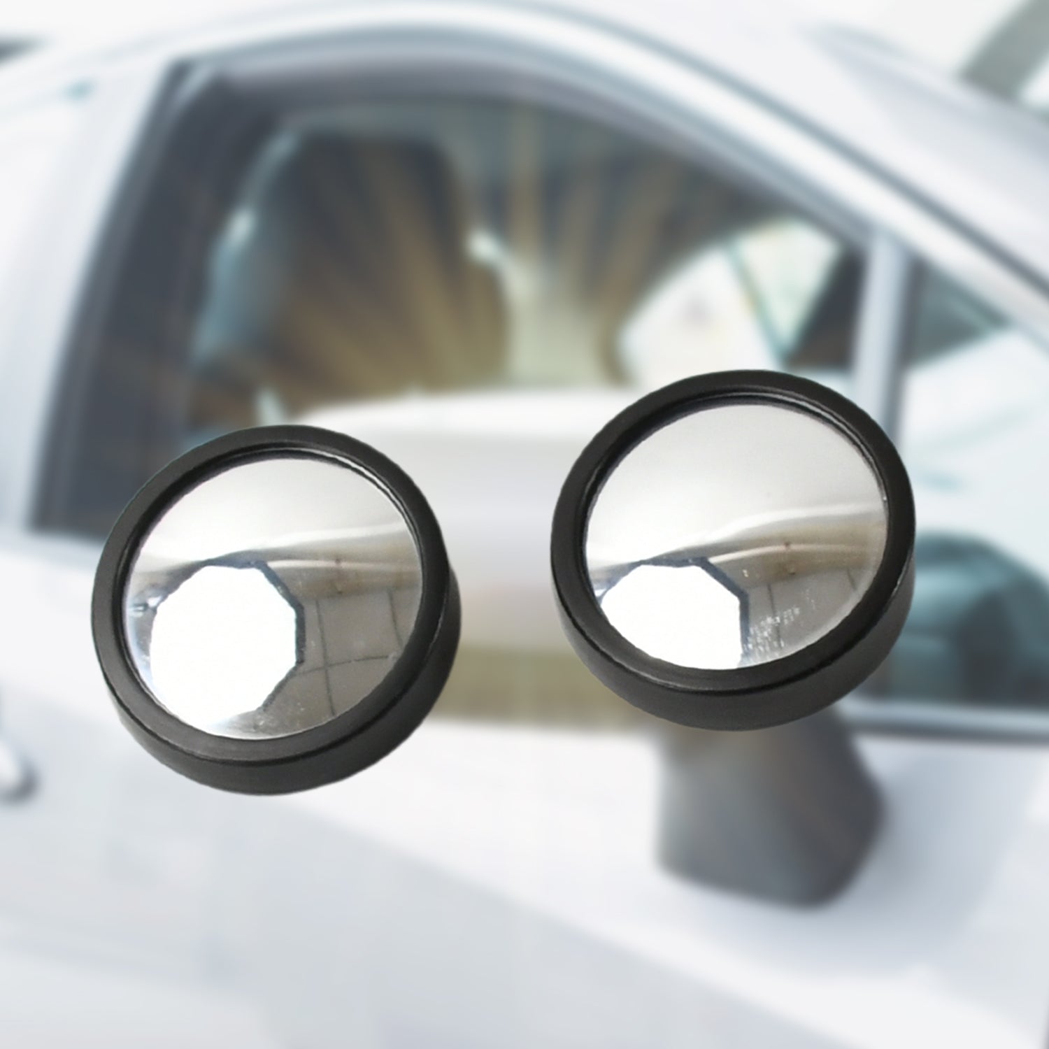 Car Blind Spot Mirror – HD Glass, Convex & Frameless (2 Pcs Set) - Image 3