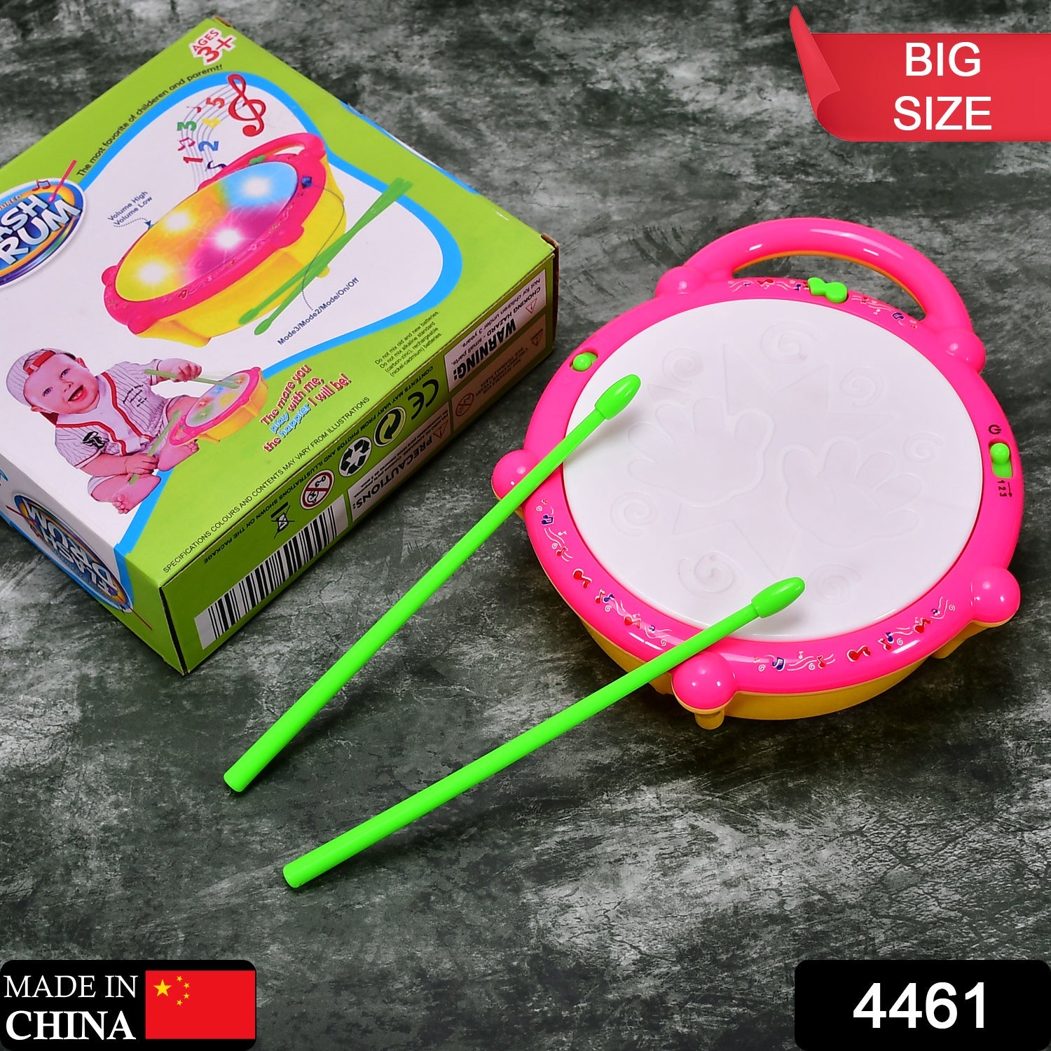 Flash Drum Toy – Colorful Musical Drum with Light Effects, Best Gift for Kids - Image 2