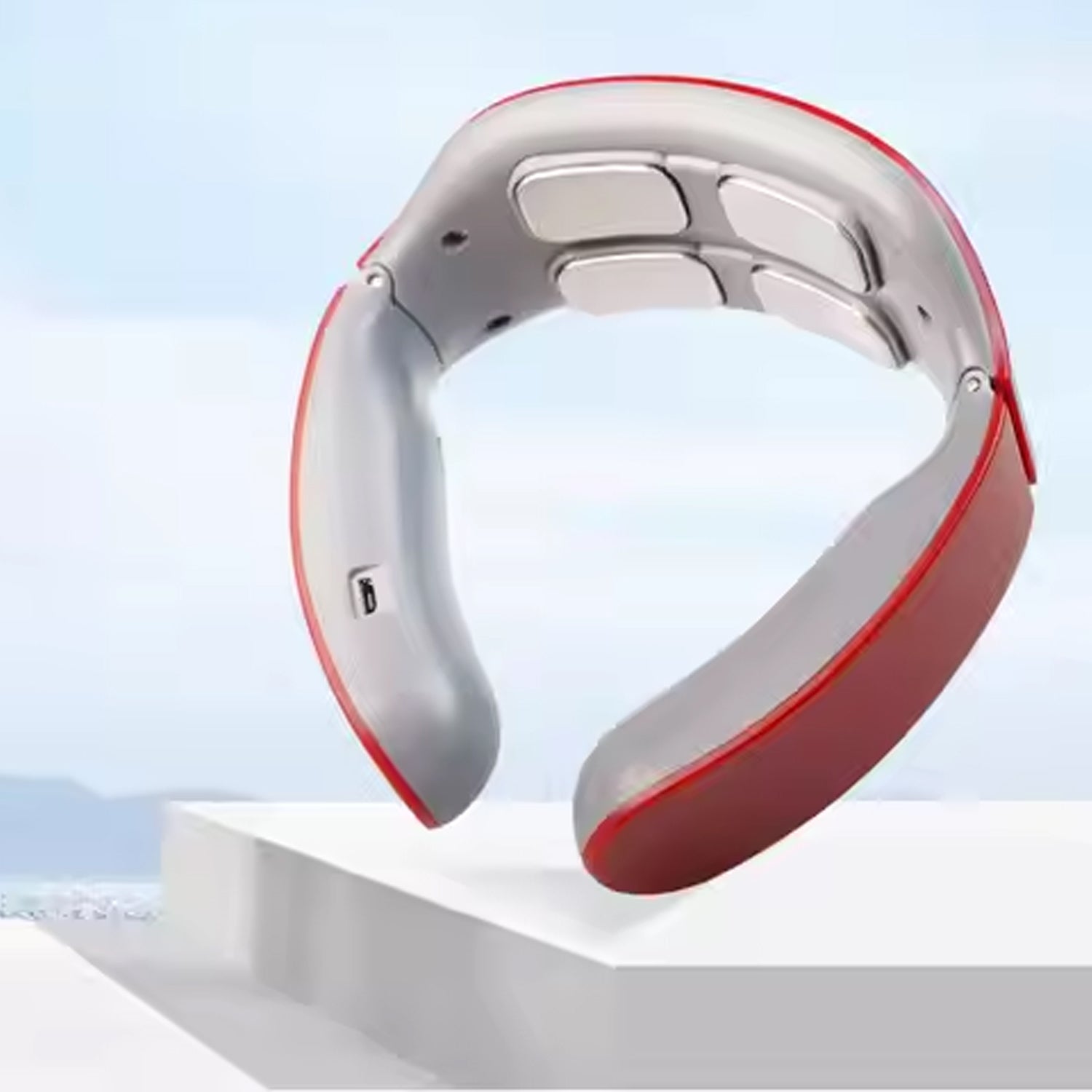 4 Heads Smart Electric Neck and Back Pulse Massager (1 Pc / Mix Design) - Image 4