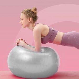 Heavy Duty Gym Ball Non-Slip Stability Ball with Foot Pump for Total Body Fitness