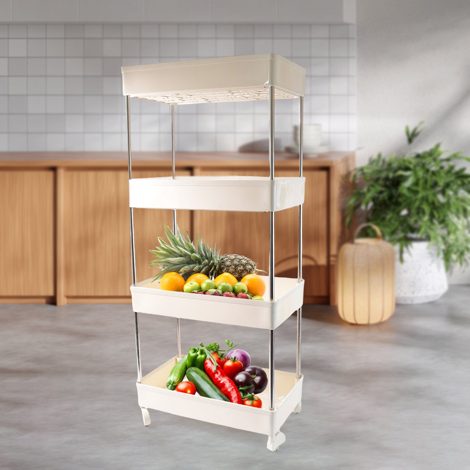 4 Layer Kitchen Rack For Holding And Placing Types Of Things - Image 3