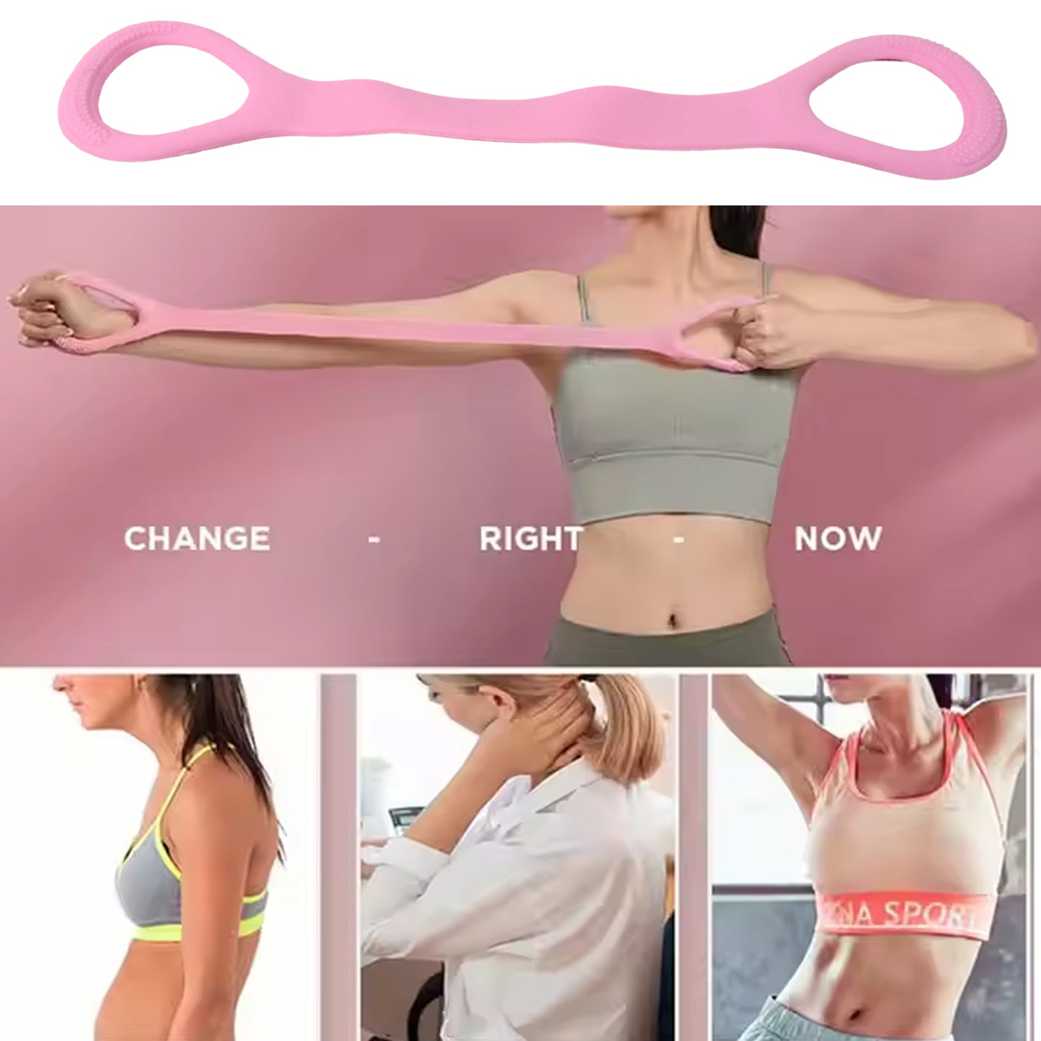 Silicone Resistance Bands Fitness Elastic Stretch (1 Pc) - Image 3